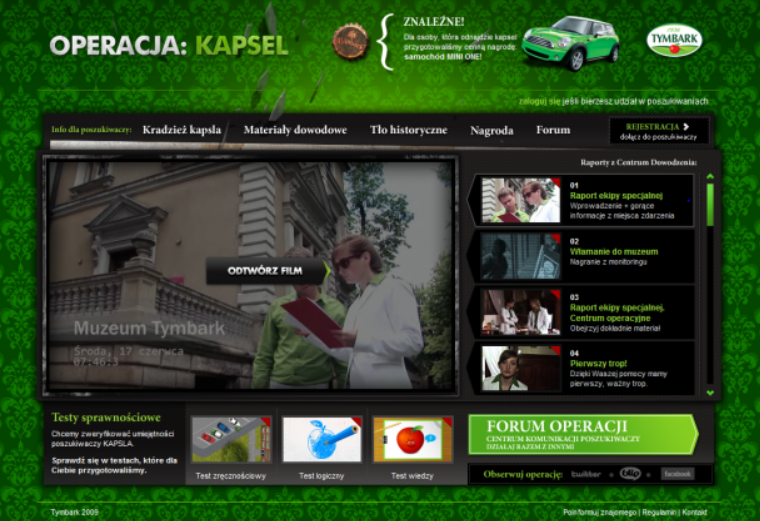 Operacja Kapsel Tymbark agencka click5